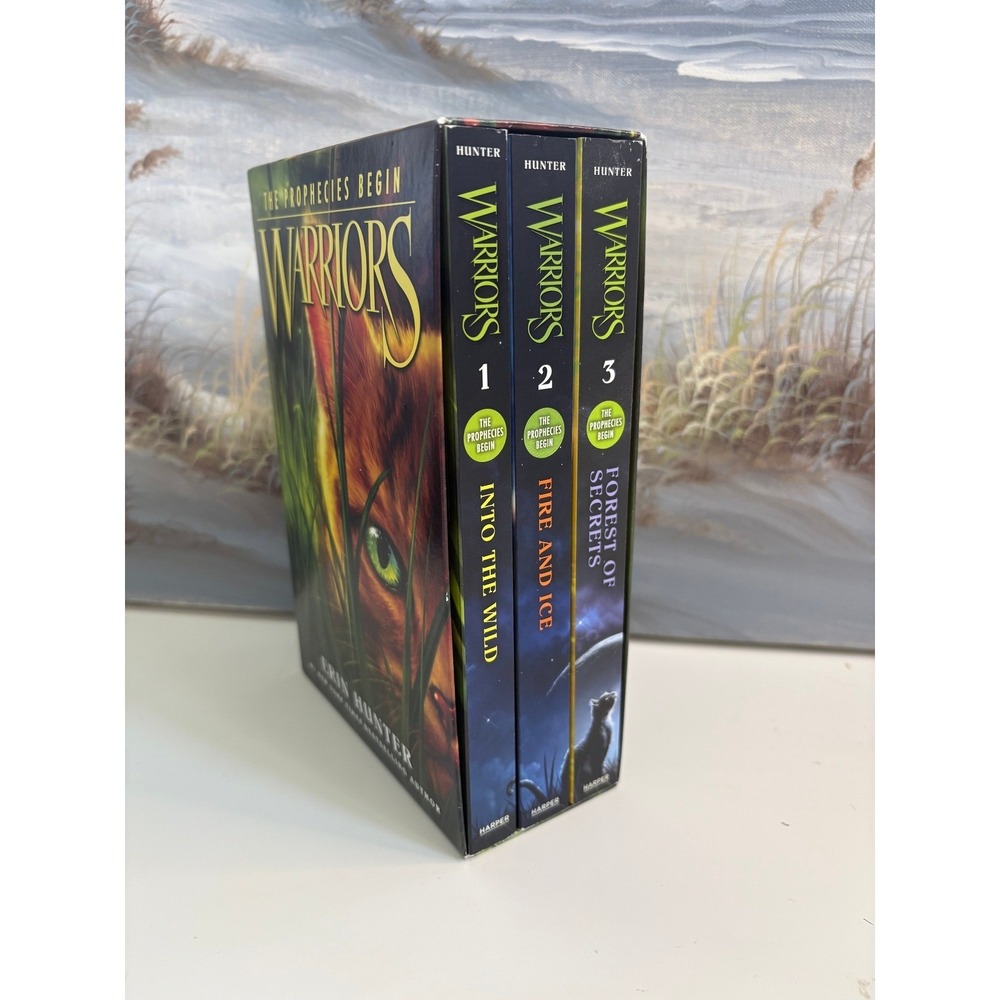 Warriors The Prophecies Begin Box Set Books 1-3 Erin Hunter Paperback 3-Book Set